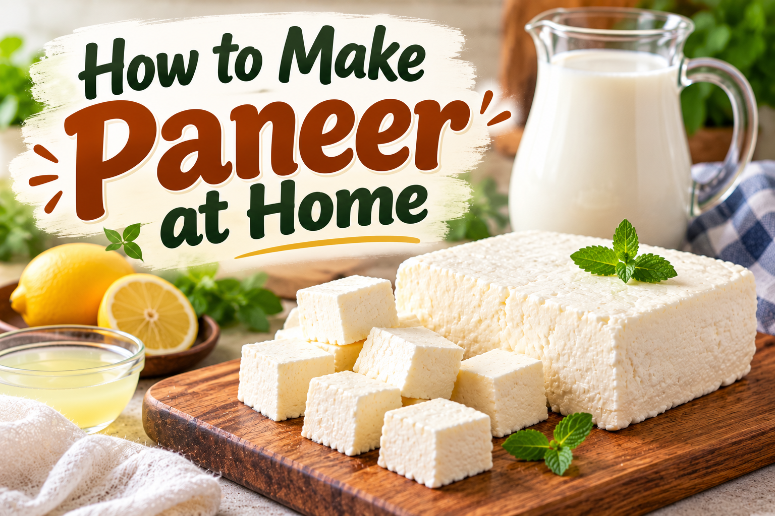 How to Make Paneer at Home: Easy Homemade Paneer Recipe