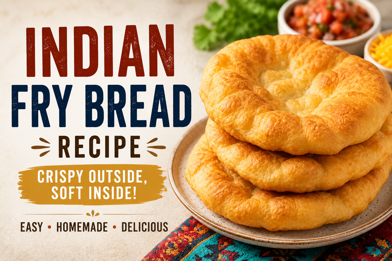 Indian Fry Bread Recipe: Crispy, Soft & Easy Homemade Fry Bread