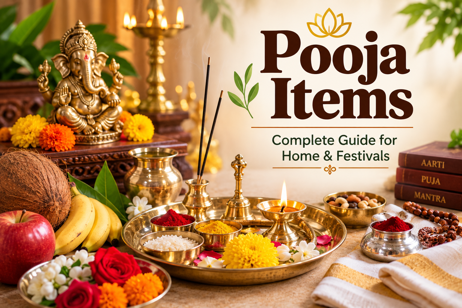 Pooja Items List: Essential Hindu Puja Samagri for Home