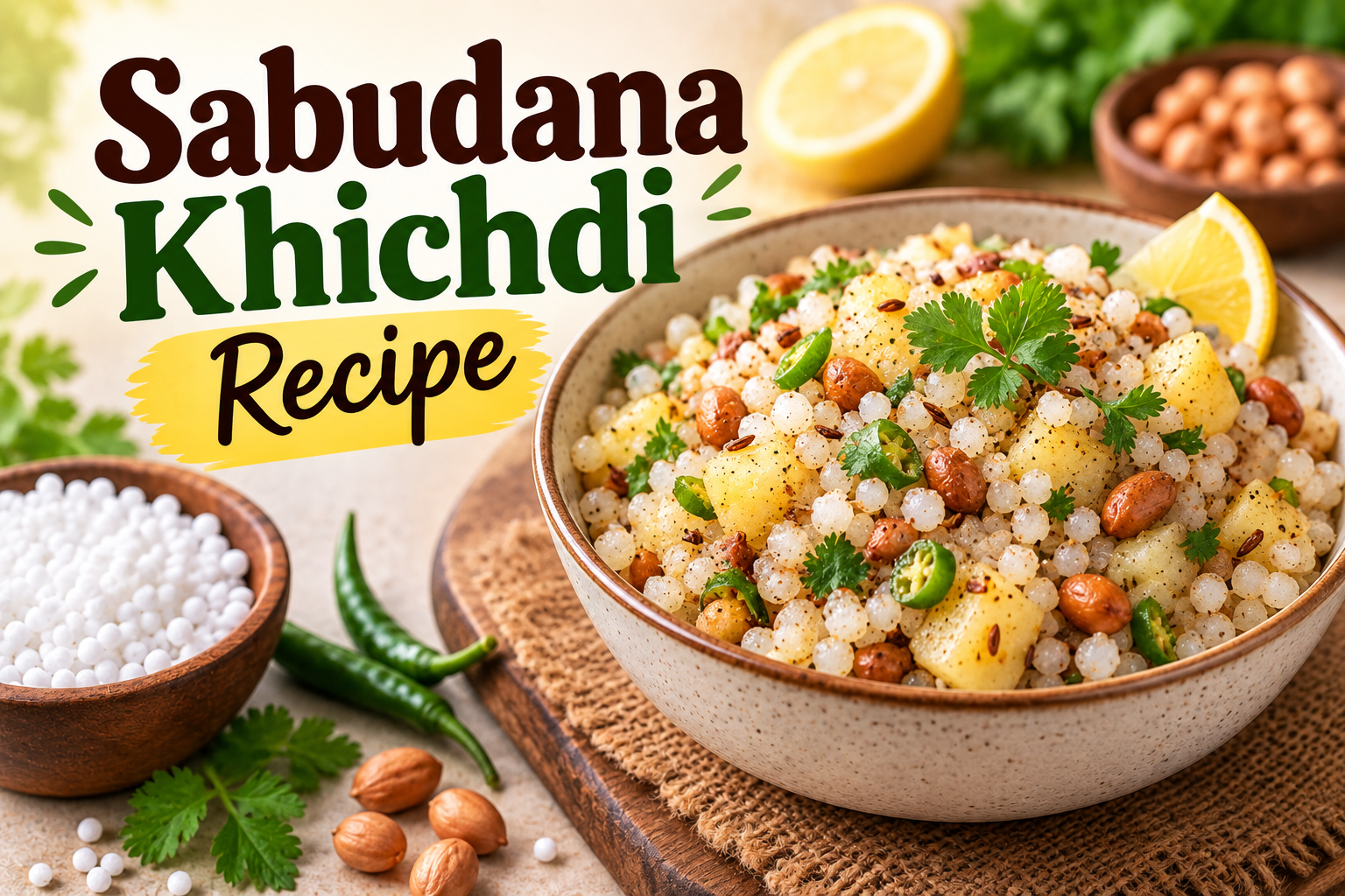 Sabudana Khichdi Recipe: How to Make Soft & Non-Sticky Sago Khichdi