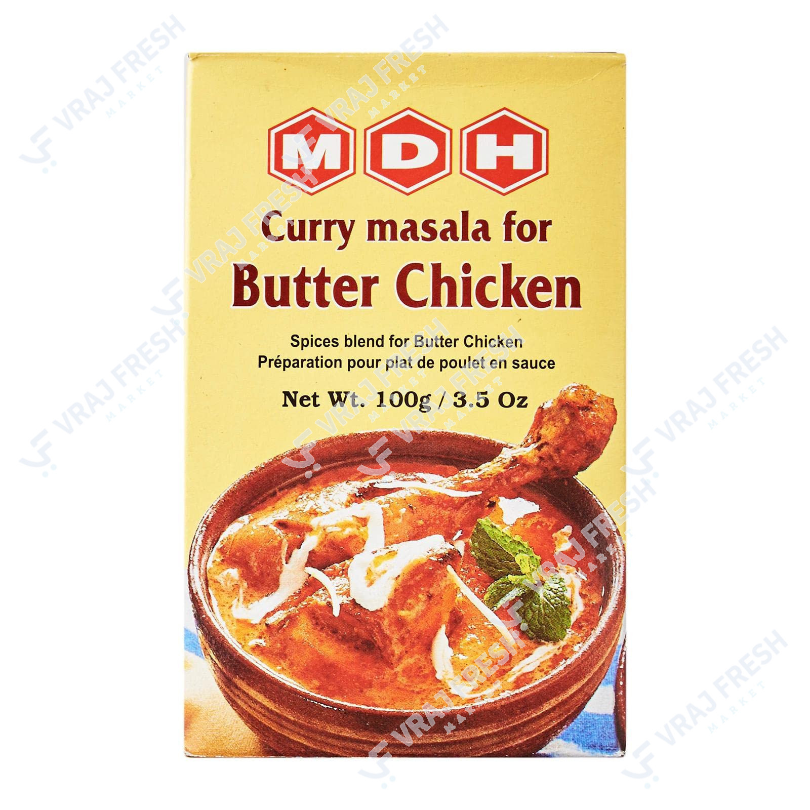 Mdh Butter Chicken Curry Masala (100g  3.5Oz)