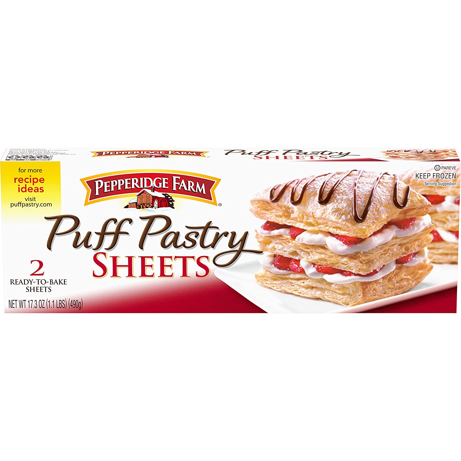 Pepperidge Farm Puff Pastry Sheets  2 Pcs (490g  17.2Oz)