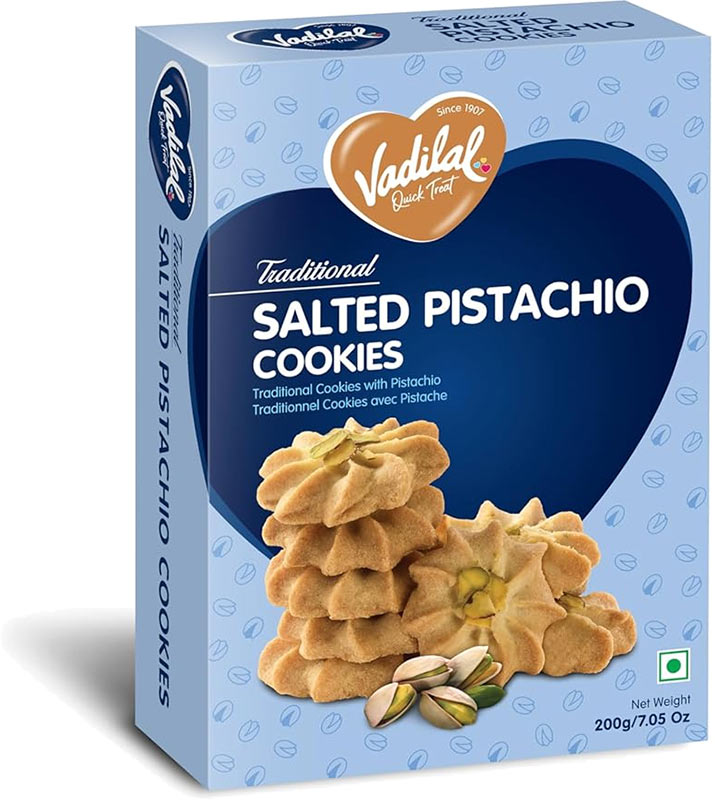 Vadilal Salted Pistachio Cookies (200g  7.05oz)