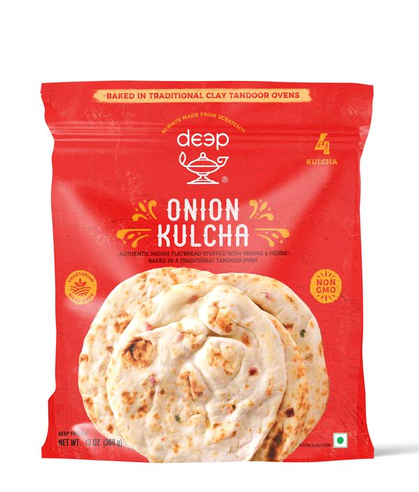 Deep Onion Kulcha  4 Pcs (368g  13Oz)