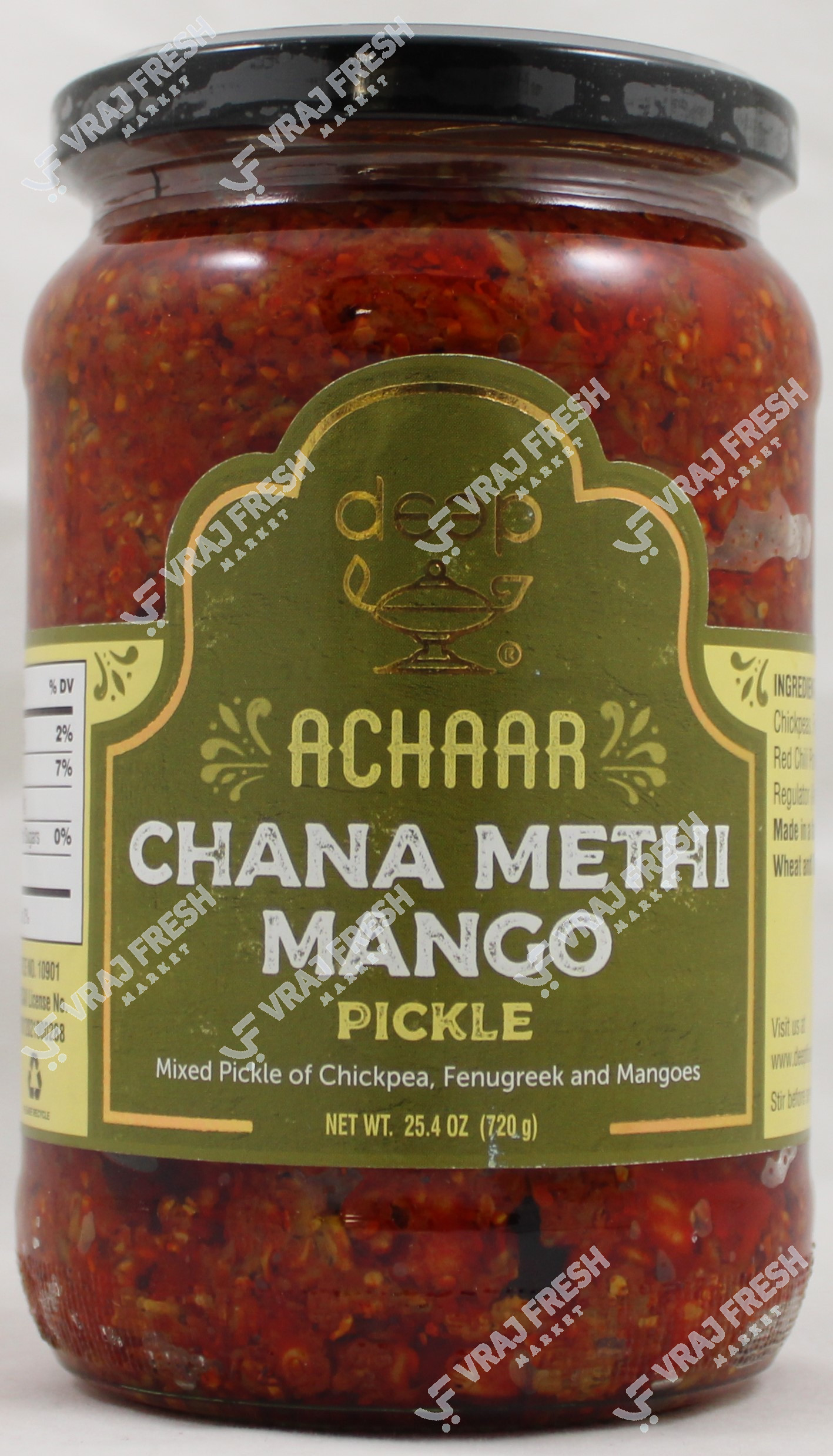 Deep Chana Methi Mango Pickle (720G  25.4Oz)