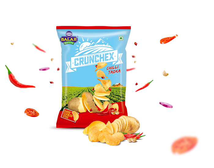 Balaji Crunchex Chilli Tadka (135g 4.7oz)