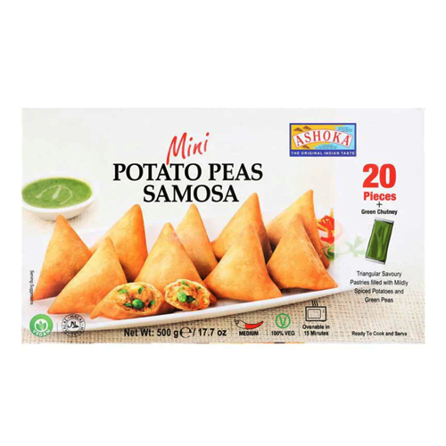 Ashoka Mini Potato Peas Samosa  20 Pcs (500g  17.7Oz)