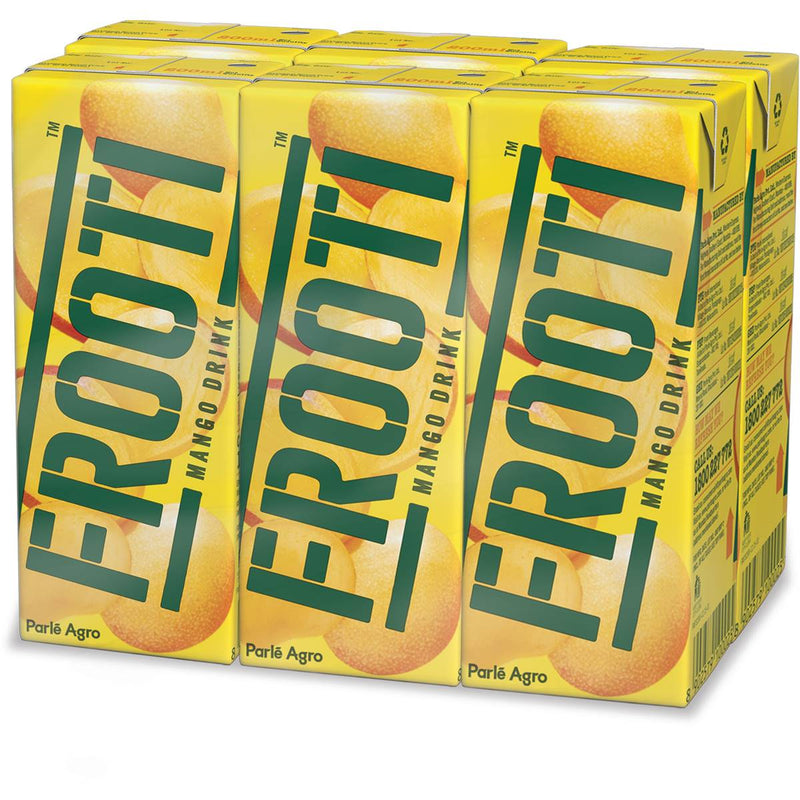 Parle Frooti (Mango Drink) (200ml  7oz) (Pack of 6)