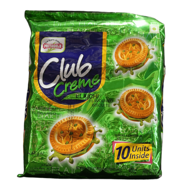 Priyagold Club Creme Elaichi Biscuits (400g  14.11Oz)