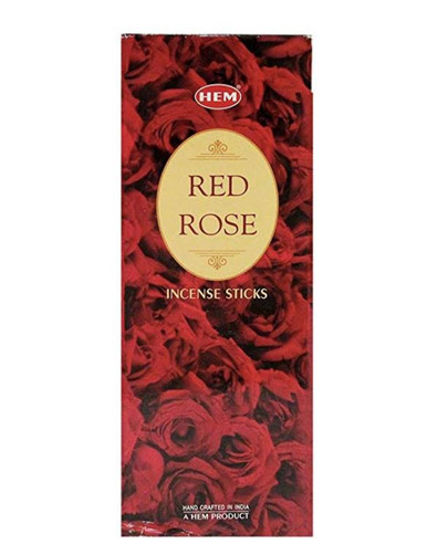 Hem Precious Red Rose Incense Sticks (6 Pack of 20 Sticks Each)