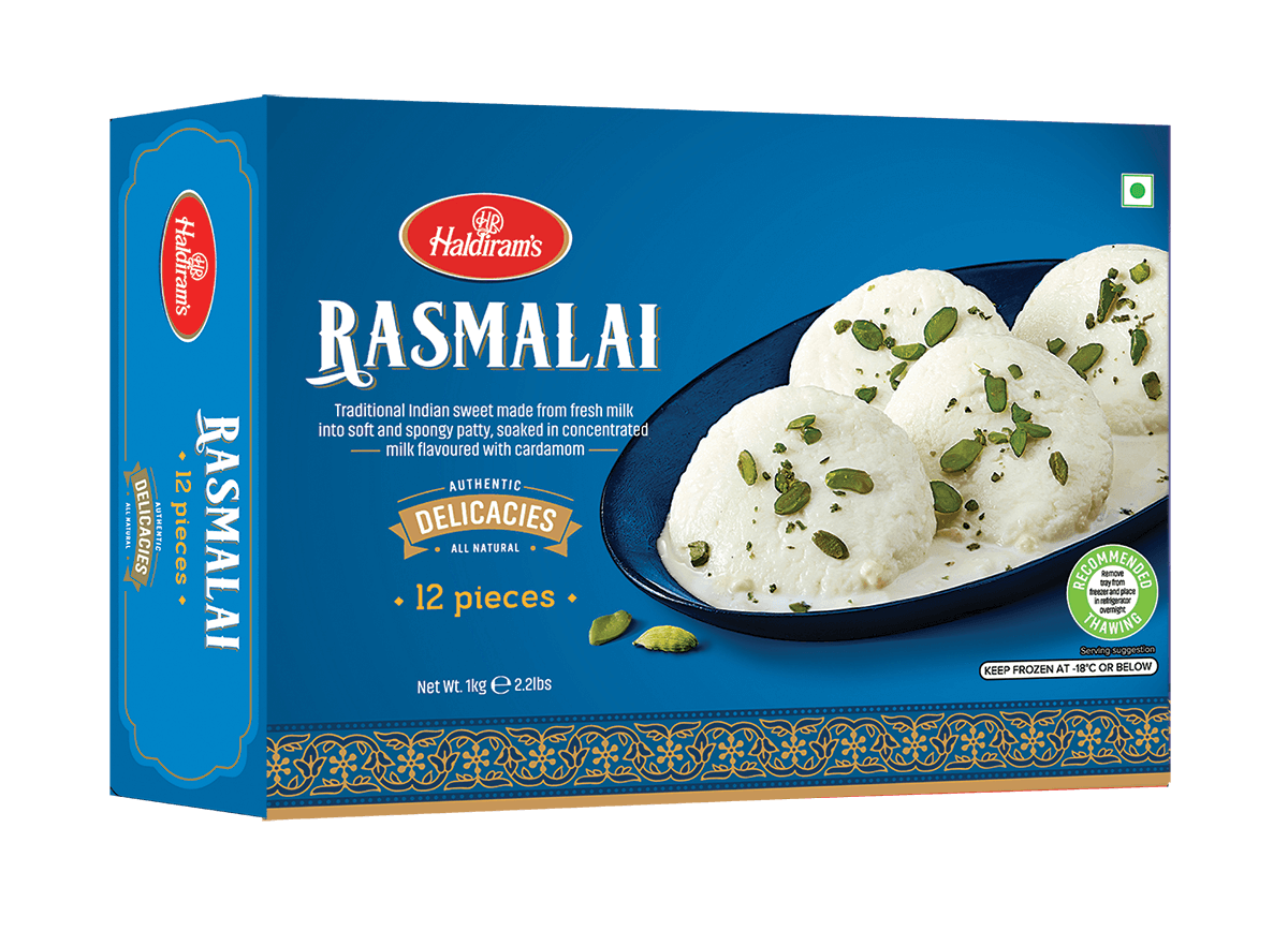 Haldiram Rasmalai 12 Pcs (1Kg  2.2 lbs)