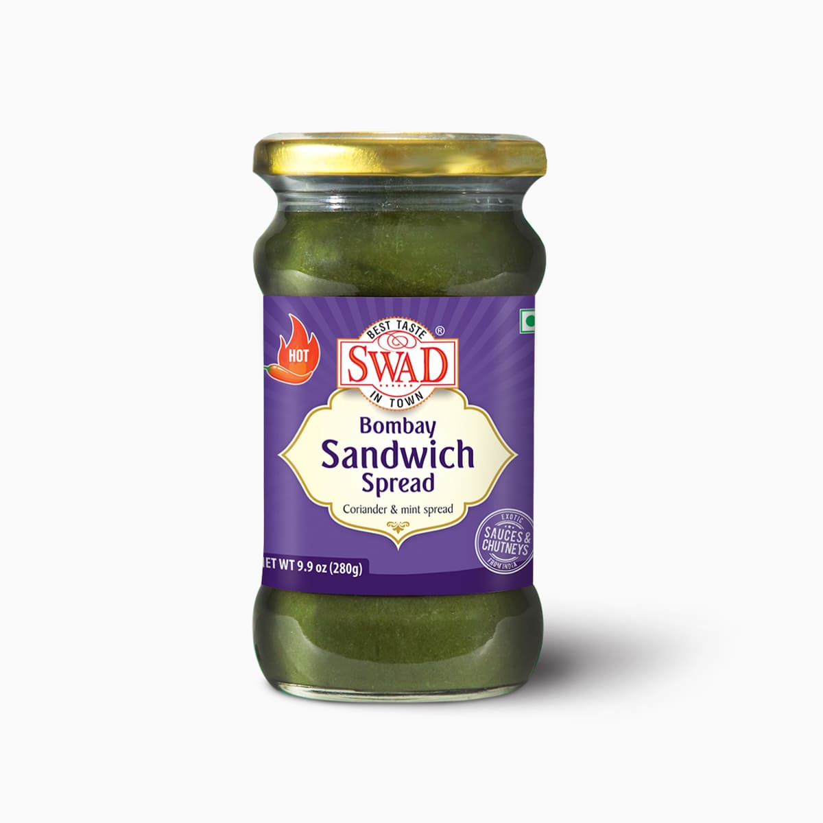 Swad Bombay Sandwich Spread Hot (280G  9.9Oz)