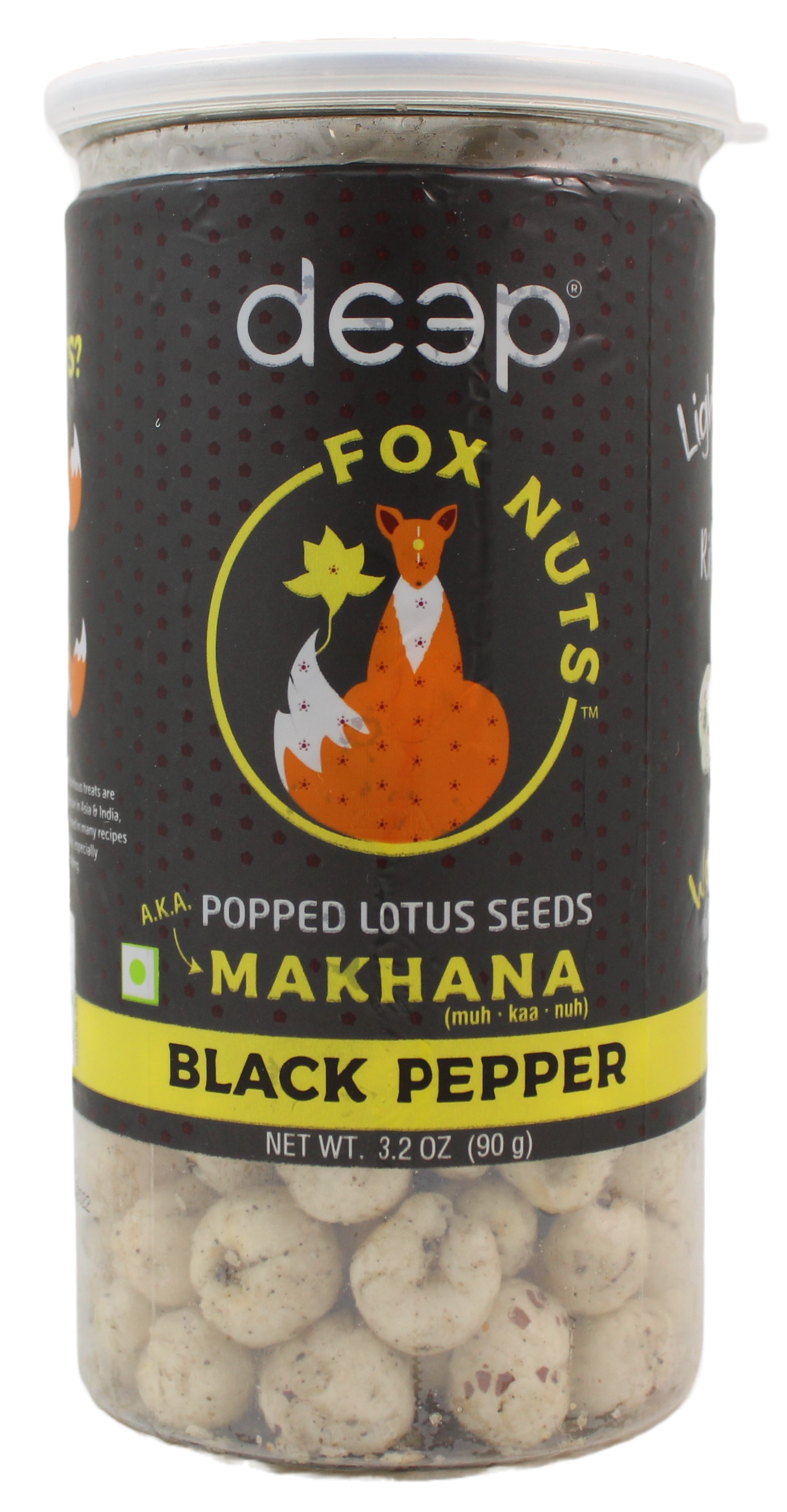 Deep Makhana Black Pepper (90g  3.2Oz)