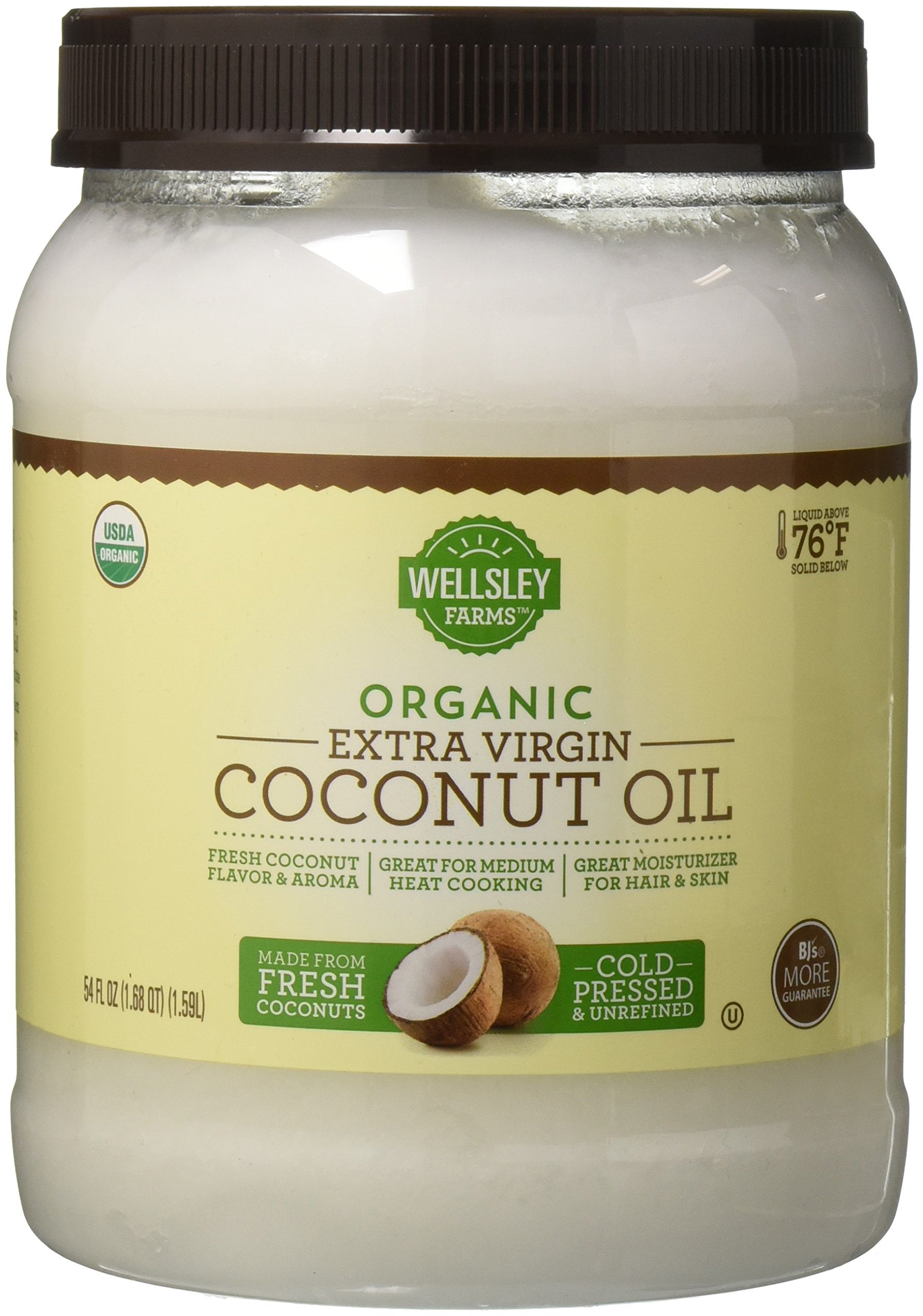 Wellsley Farms Organic Coconut Oil (1.6L  56oz)