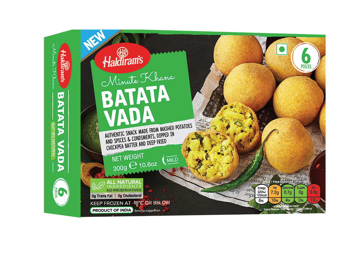 Haldirams Batata Vada  6 Pieces (300g  10.6Oz)
