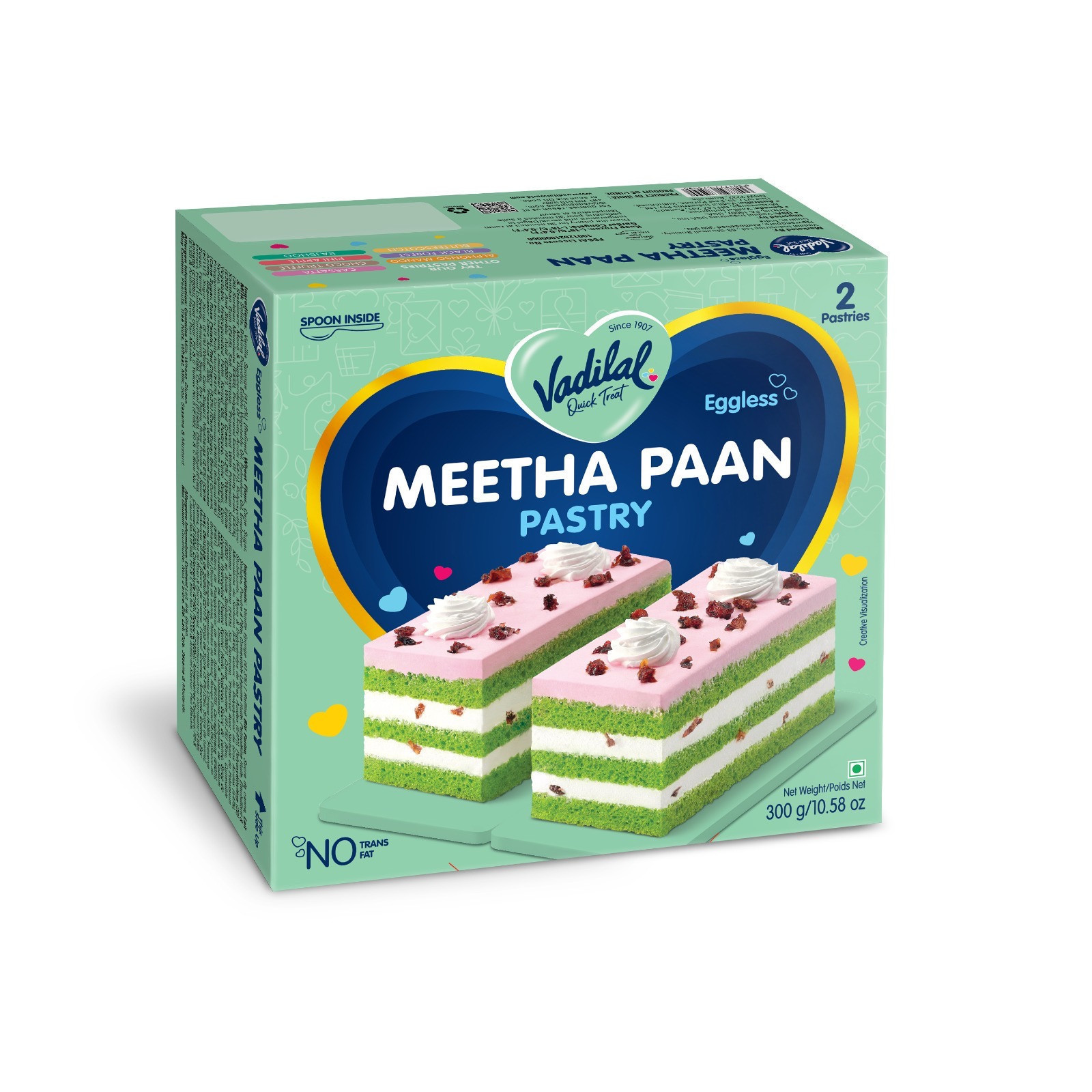 Vadilal Meetha Paan Pastry (300g  10.58oz)