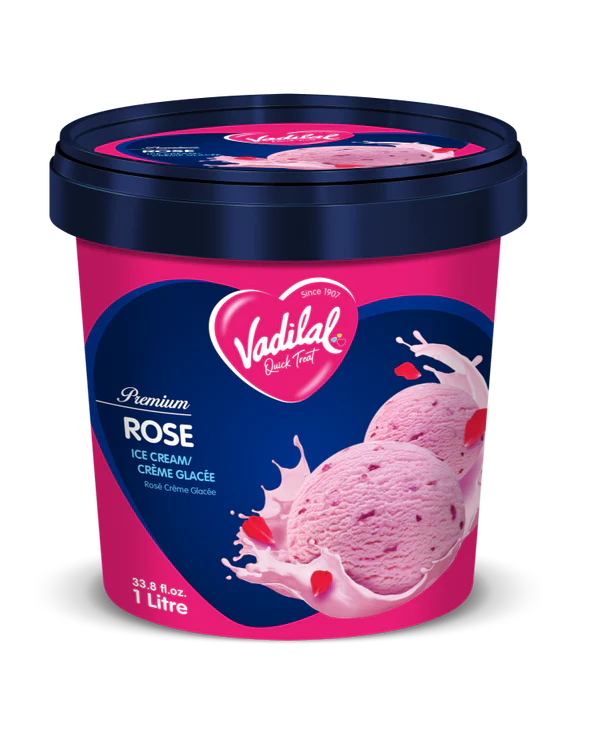 Vadilal Rose Ice Cream (1 Litre  33.8 fl oz)