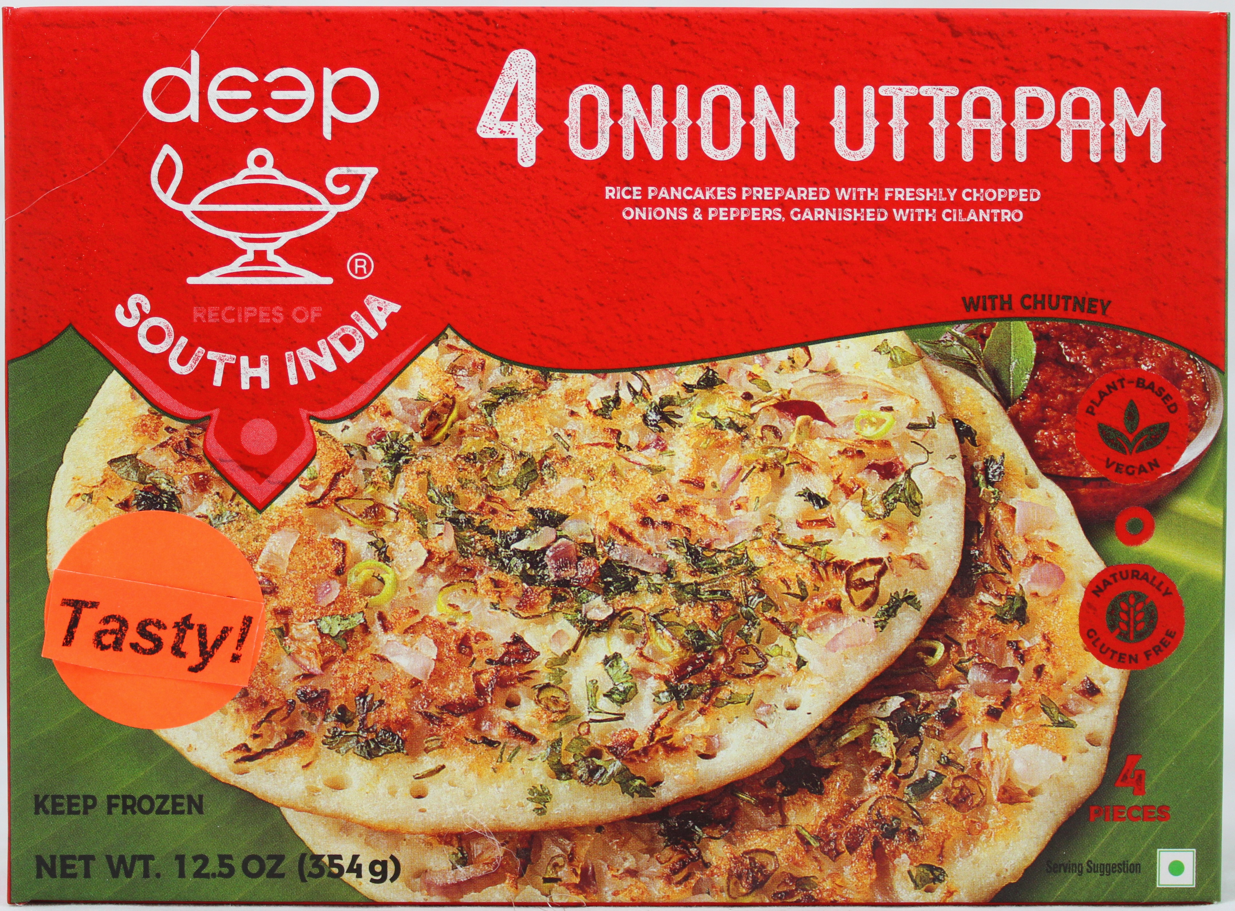 Deep Onion Uttapam  4Pieces (354g  12.5Oz)