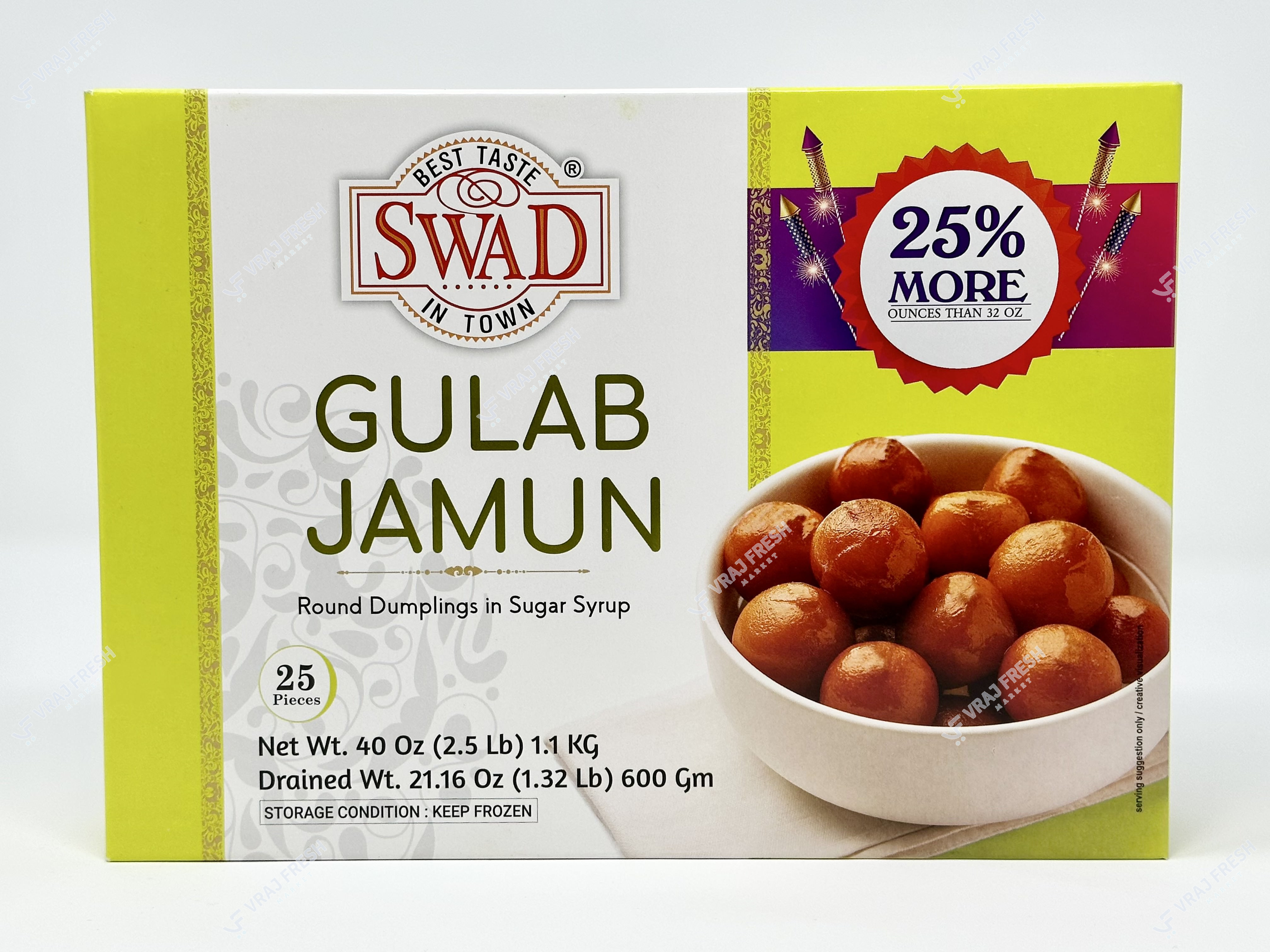 Swad Gulab Jamun (1kg  35.30Oz)