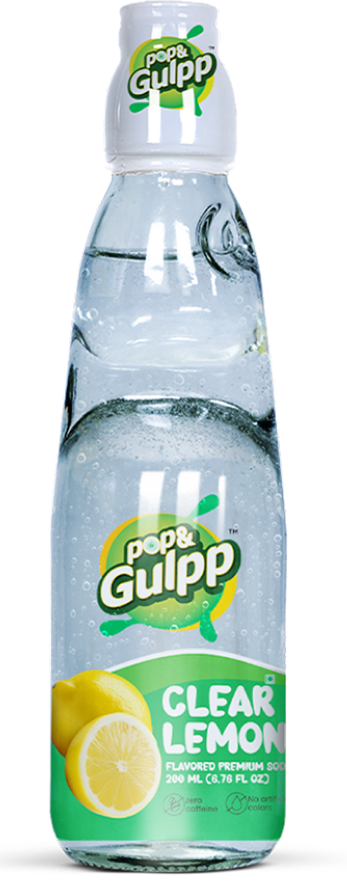 Pop & Gulpp Clear Lemon Soda (200ml 6.76fl oz)