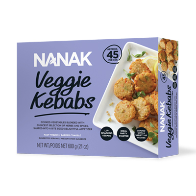 Nanak Veggie Kebabs  45 Pieces (600g  21Oz)