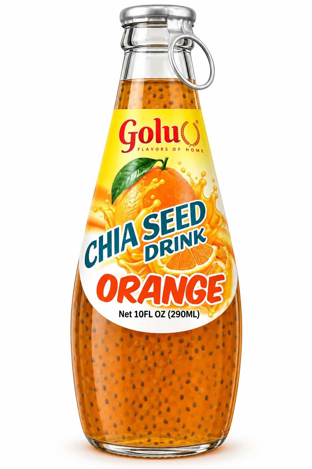 Golu Chia Seed Orange Drink (290ml 10fl.oz)