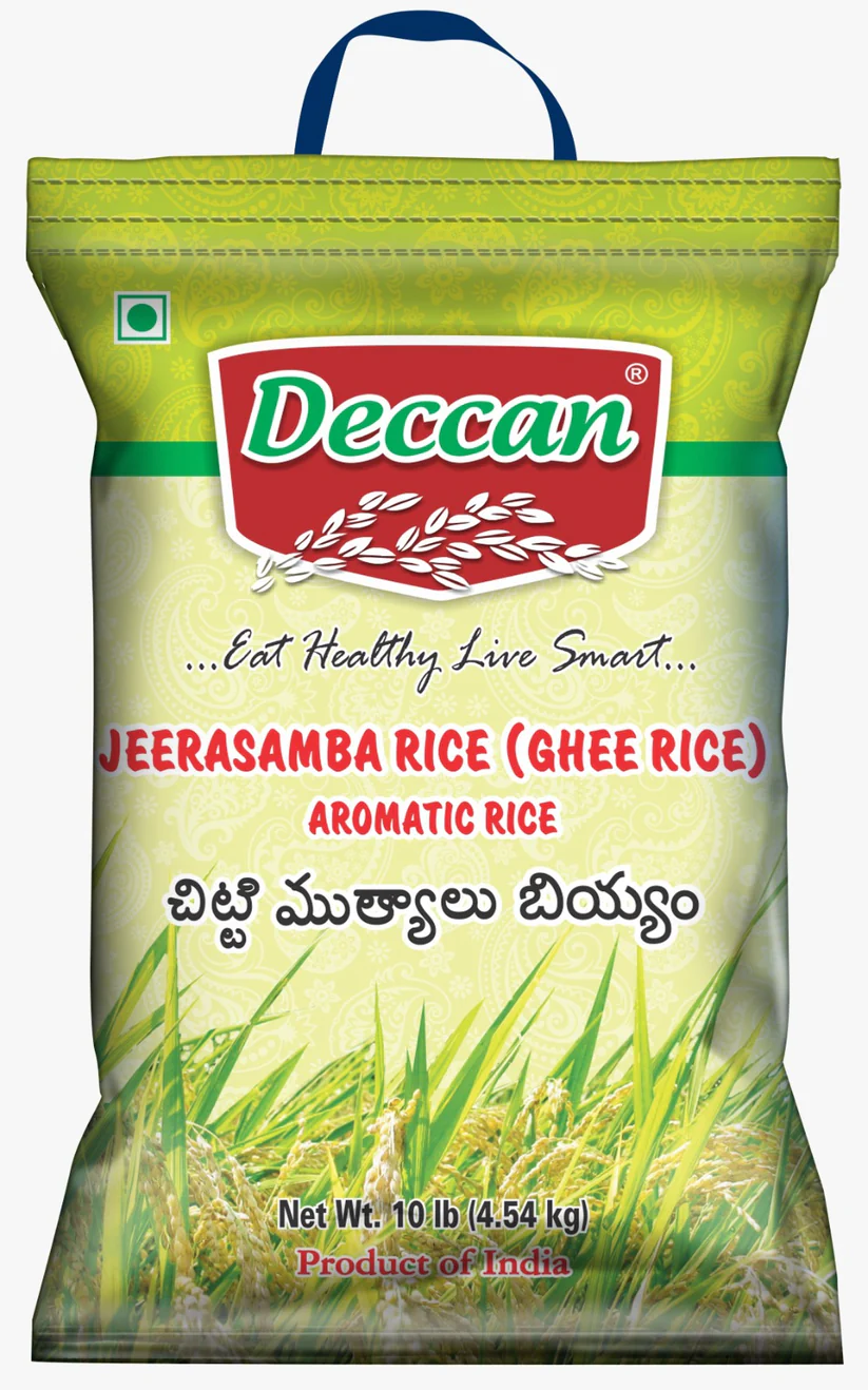 Deccan Jeerasamba Rice, Ghee Rice (4.54kg, 10lb)