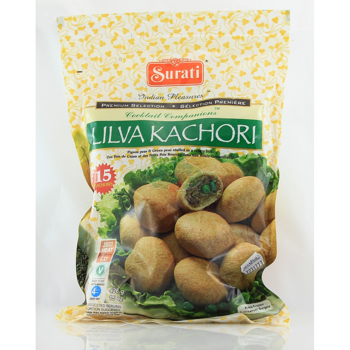 Surati Lilva Kachori  15 Pieces (426g  15Oz)
