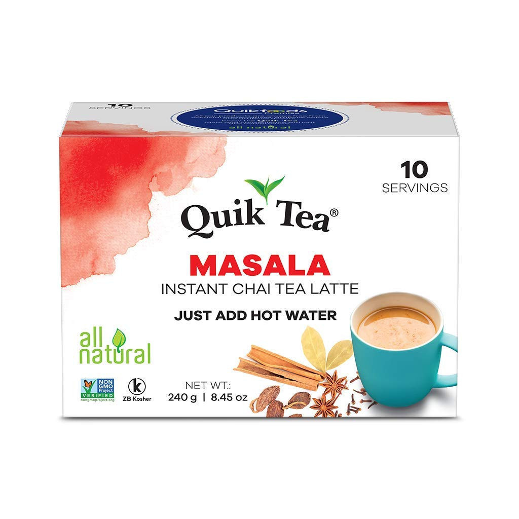 Quik Tea Masala Instant Tea  10 Servings (Sweetened) (240g  8.45Oz)