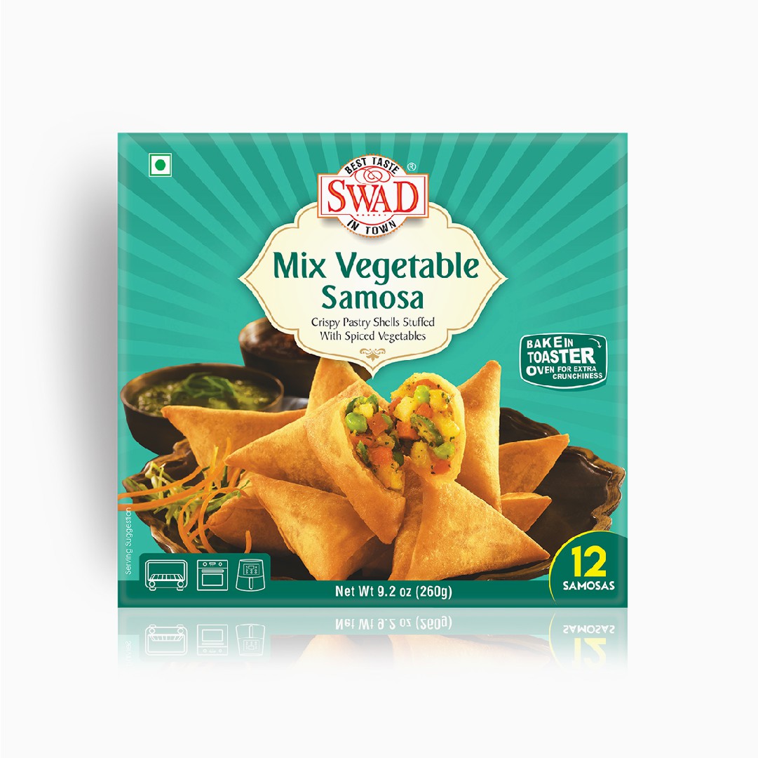 Swad Mix Vegetable Samosa  12 pcs (260g  9.2Oz)