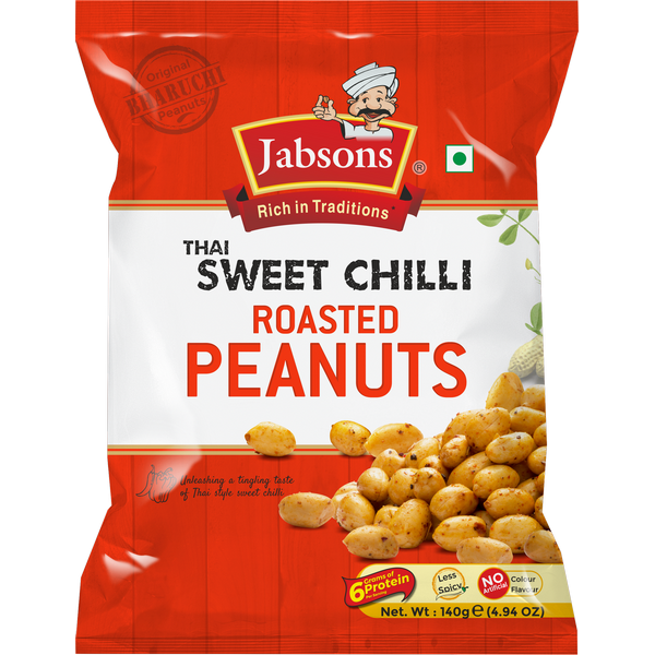 Jabsons Thai Sweet Chilli Roasted Peanuts (140g  4.94oz)