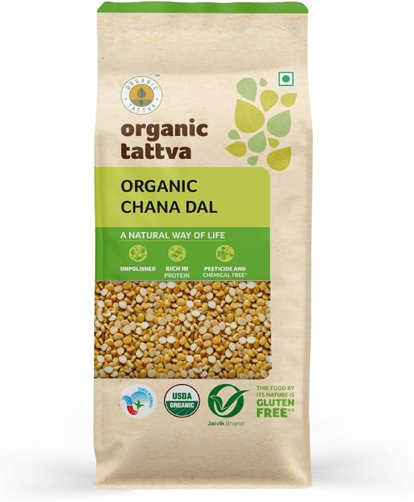 Organic Tattva Chana Dal (1.8kg 4lb)