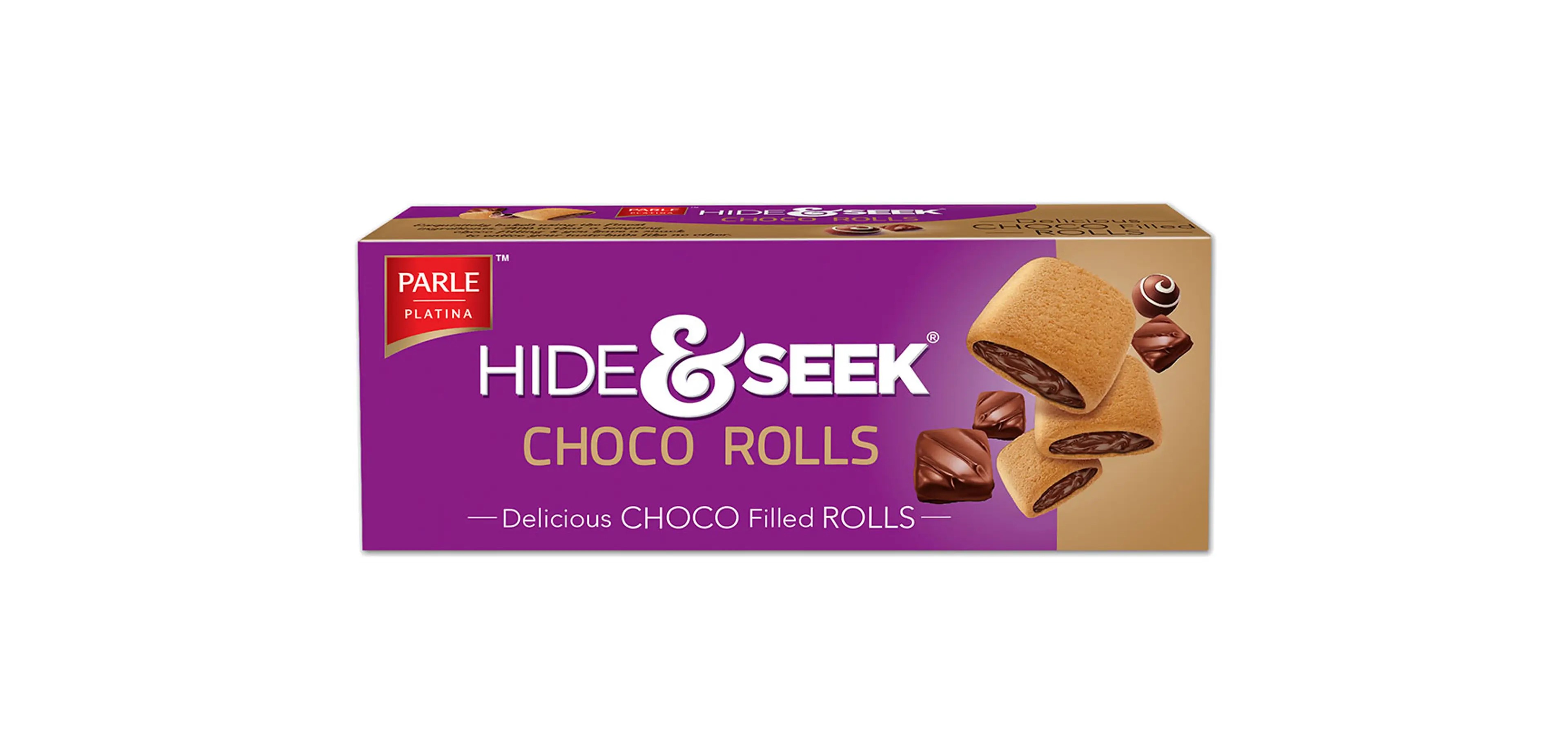 Parle Hide & Seek Choco Rolls (125g)
