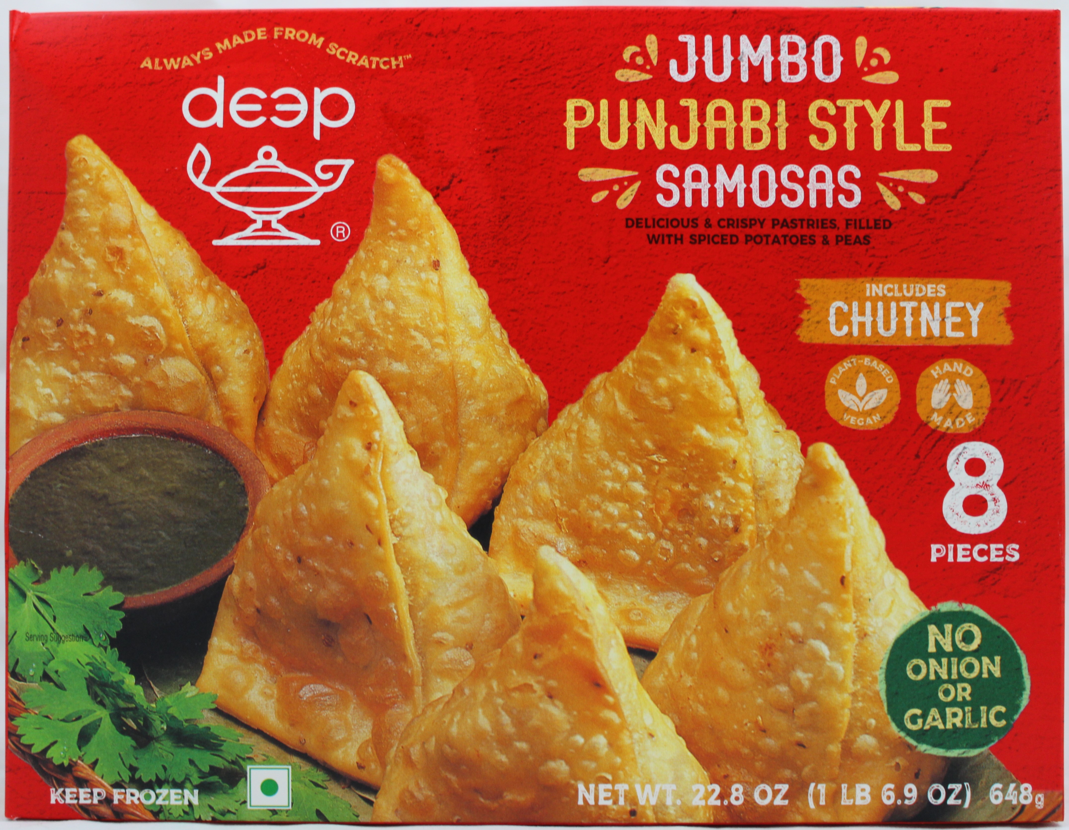 Deep Jumbo Punjabi Samosa  8 Pieces (648g  22.8Oz)