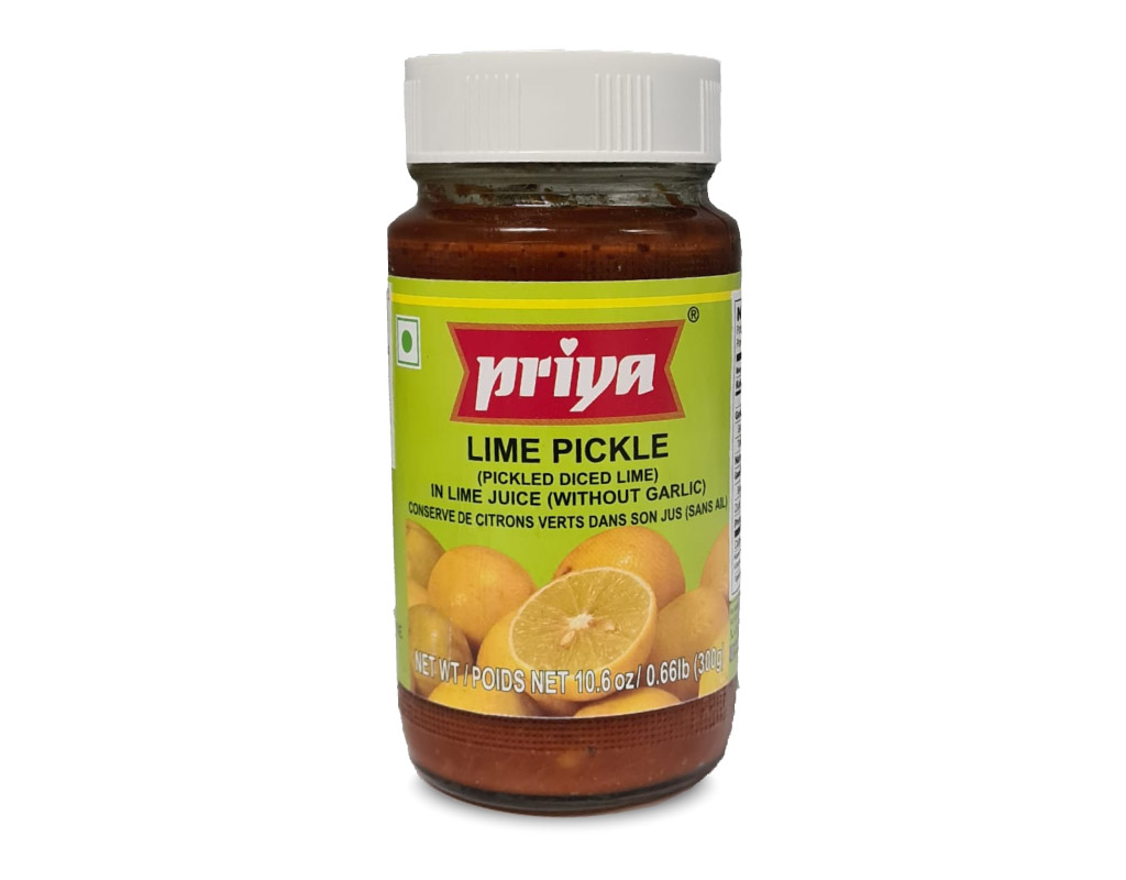 Priya Lime Pickle Without Garlic (300G  10.6Oz)