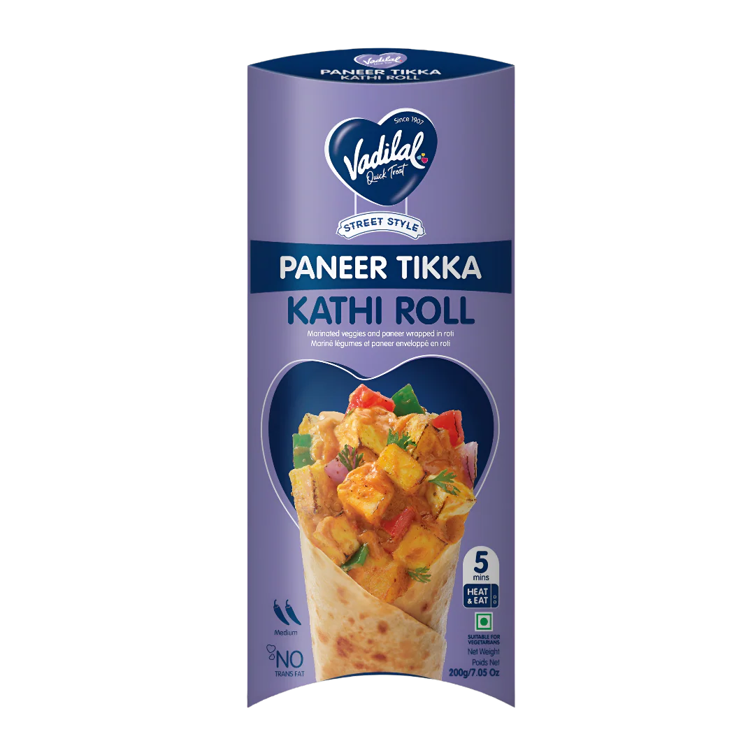 Vadilal Paneer Tikka Kathi Roll (200g 7.05Oz)