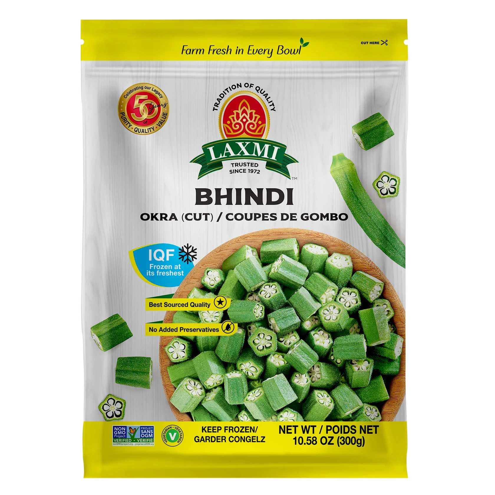 Laxmi Bhindi (Cut Okra)