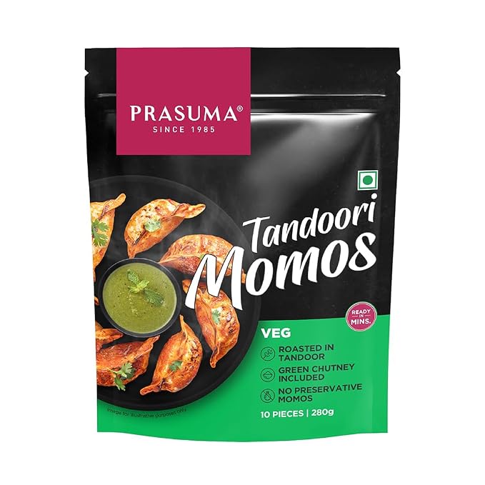 Prasuma Veg Tandoori Momos/ Dumplings (15pcs 400g)