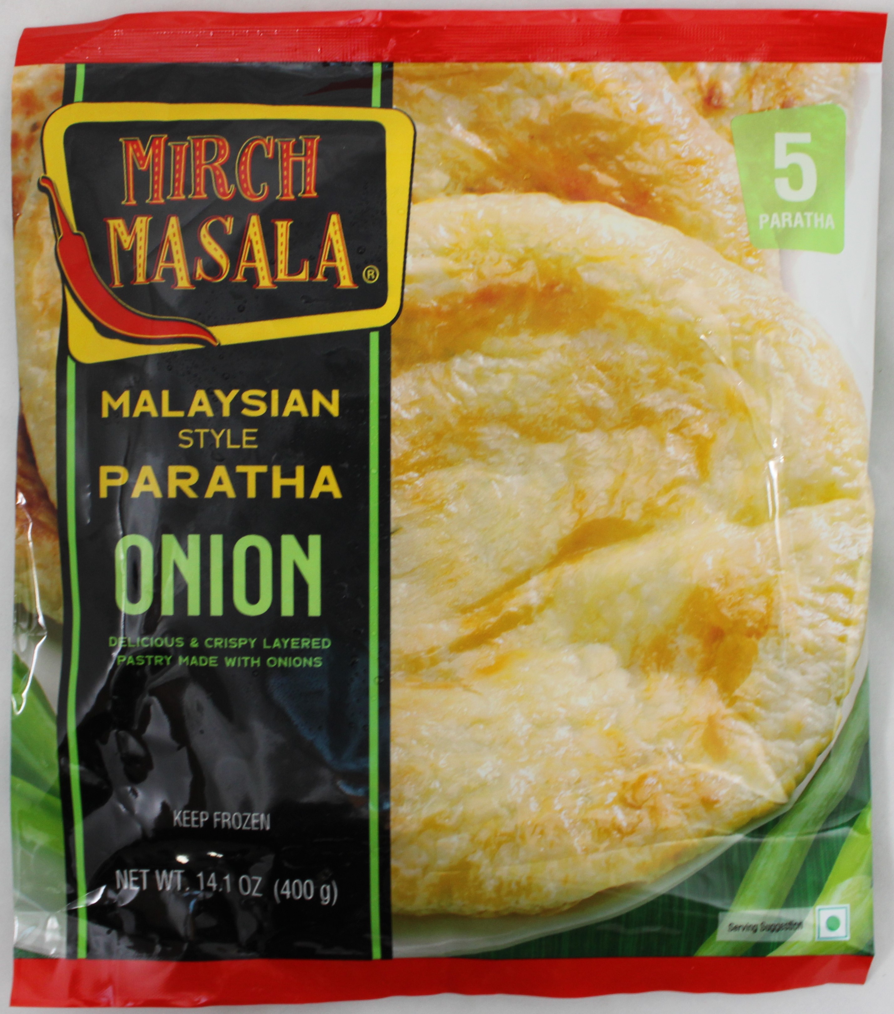 Mirch Masala Onion Paratha  5 Pcs (400g  14.1Oz)