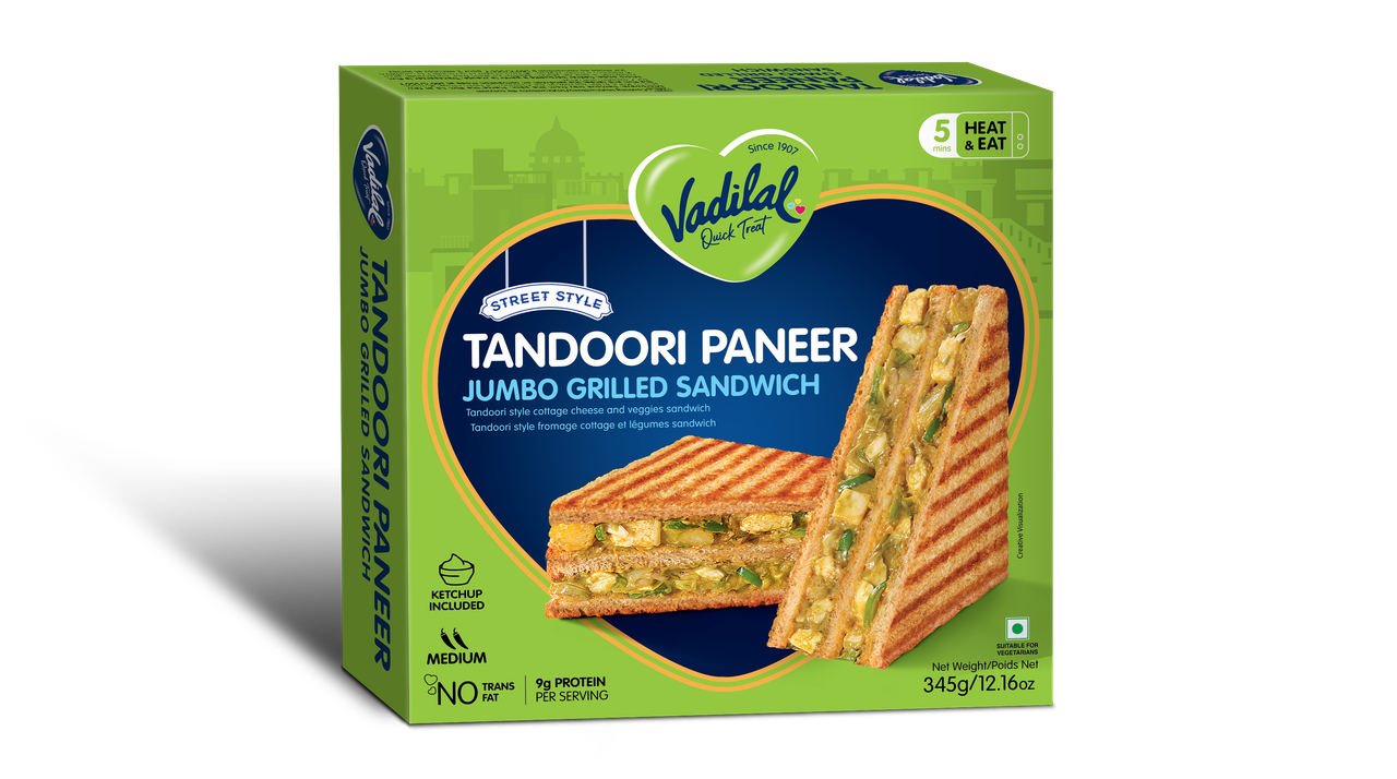 Vadilal Tandoori Paneer Grilled Sandwich (345g 12oz)