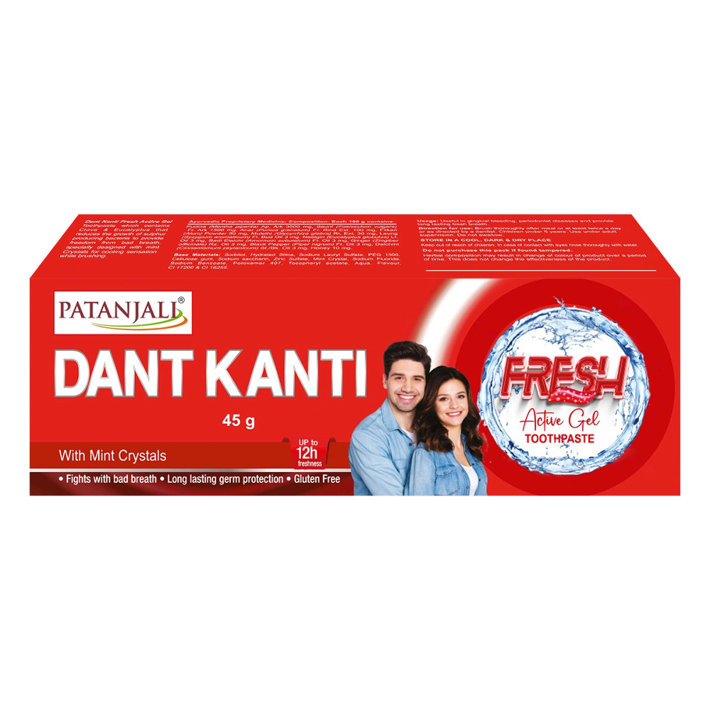 Patanjali Dant Kanti With Mint Crystal Toothpaste 45g