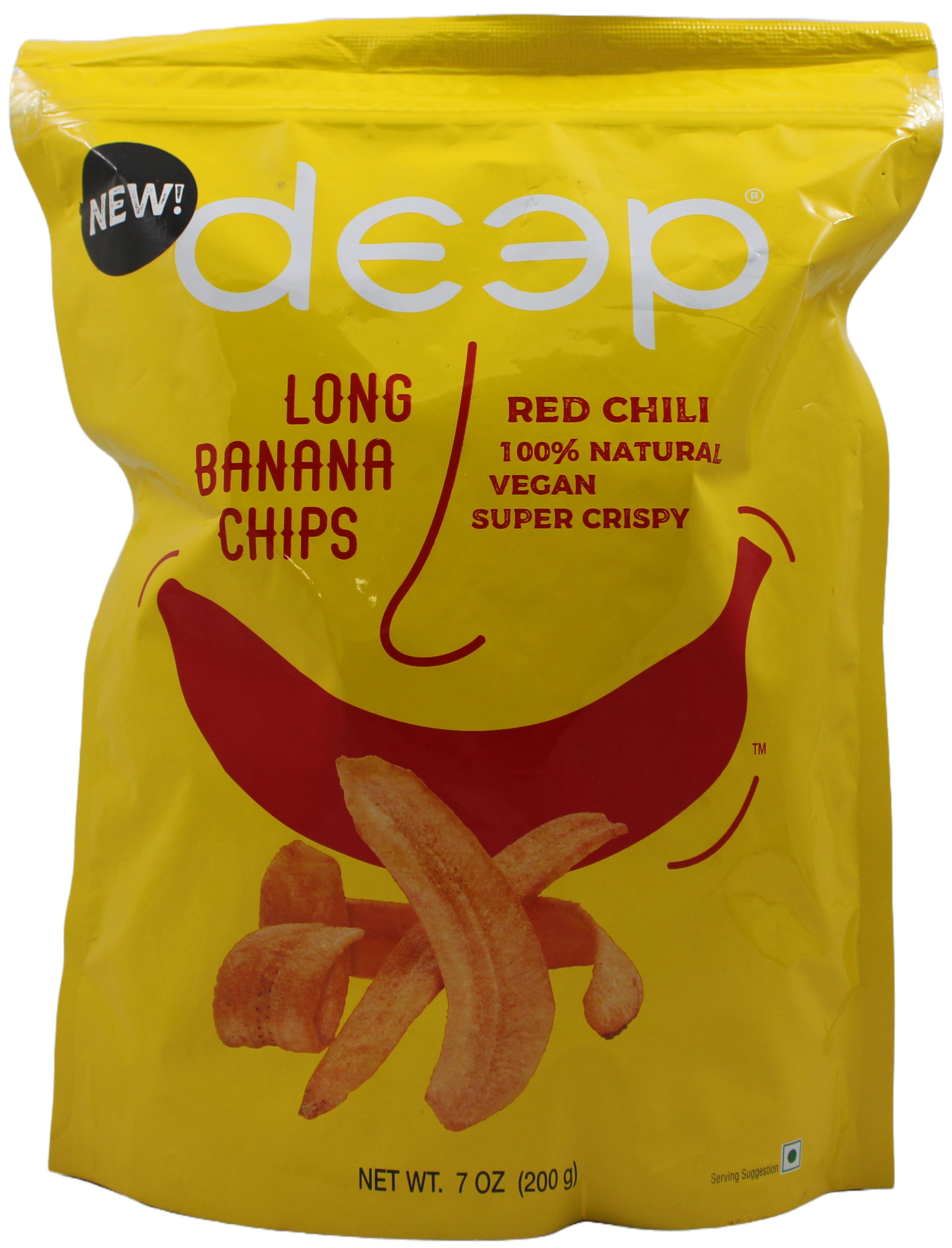 Deep Red Chilli Long Banana Chips (200g  7Oz)