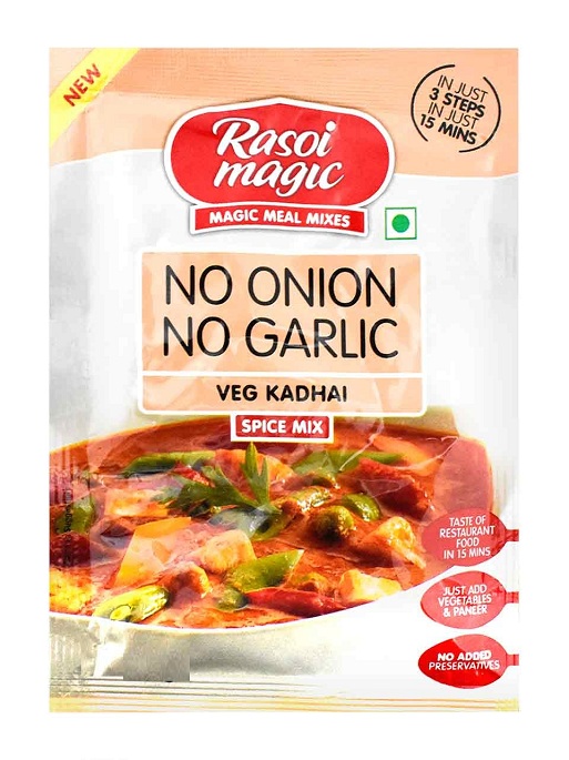 Rasoi Magic No Onion No Garlic Veg Kadhai Masala (50g  1.76Oz)