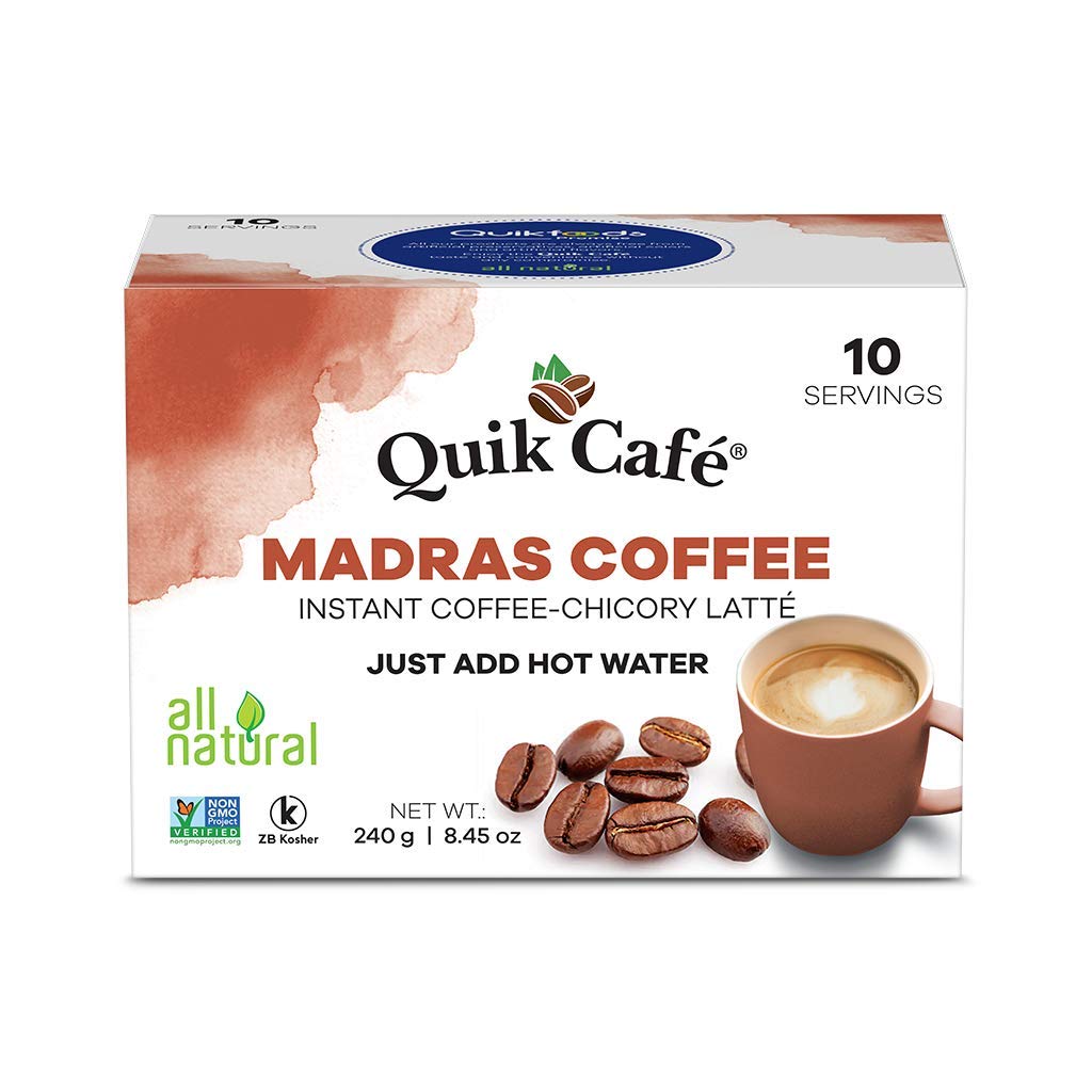 Quik Cafe Madras Coffee 10 Servings (Sweetened) (240g  8.45Oz)