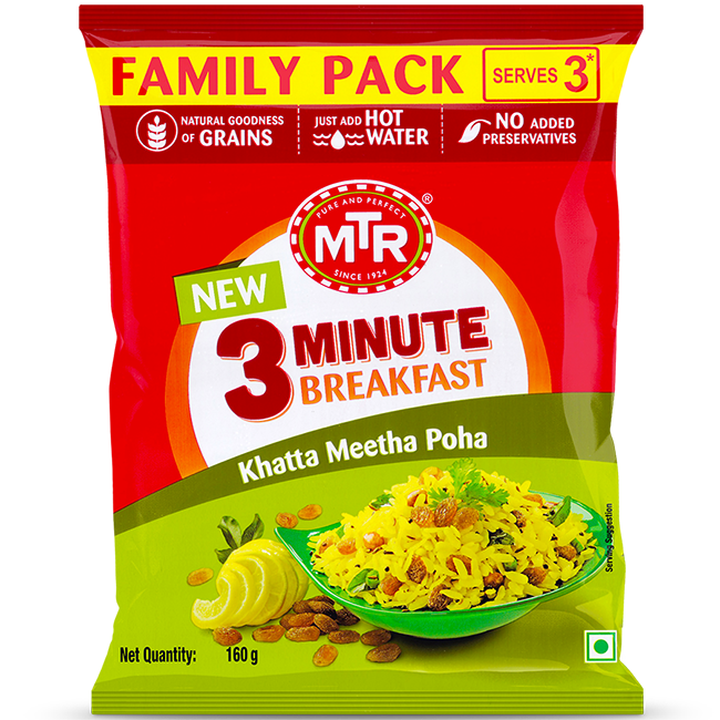 MTR Khatta Meetha Poha (160g  5.64Oz)