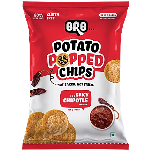 BRB Potato Popped Spicy Chipotle Chips (48g 1.7oz)