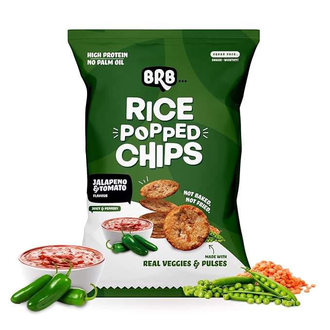 BRB Rice Popped Jalapeno Tomato Chips (48g 1.7oz)
