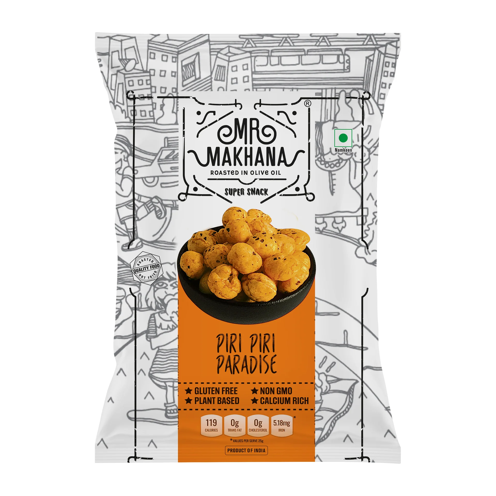 Mr Makhana Piri Piri Paradise Flavour (75g)