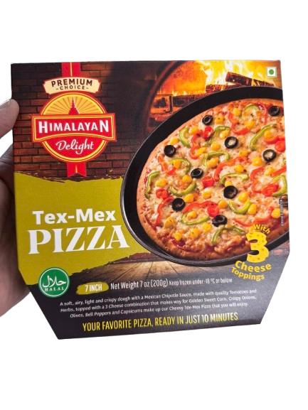 Himalayan Delight Tex Mex Pizza 7 Inch (200g 7oz)