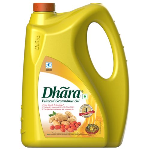 Dhara Filtered Groundnut Oil (4.55Kg  5L)